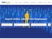 Tablet Screenshot of jobgully.com